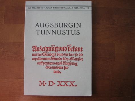 augsburgin tunnustus|Tunnustuskirjat – Wikipedia